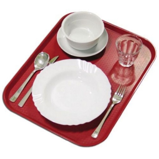 [R-1418FF-163] Podnos na jídlo Fast Food 360 × 460 mm, červená