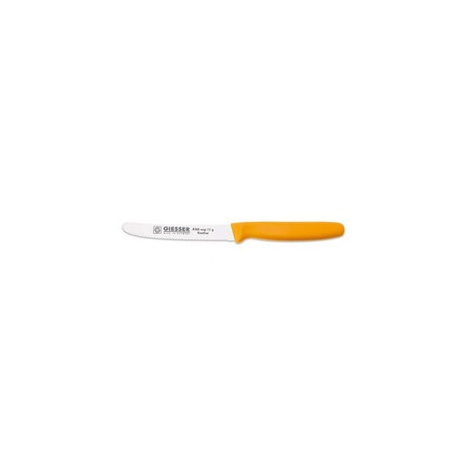 [GM-8365wsp11-g] Nůž univerzální vroubkovaný 11 cm, žlutý